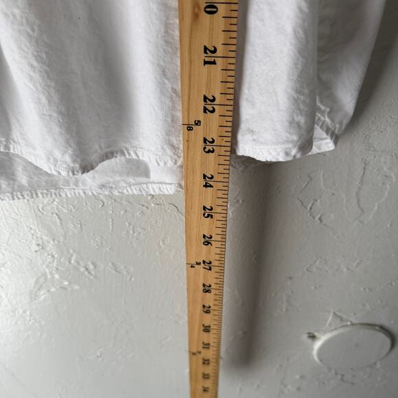 Vintage Take a Break Western Shirt M White Eyelet Embroidered Yoke Lace‎ Detail - Picture 9 of 9